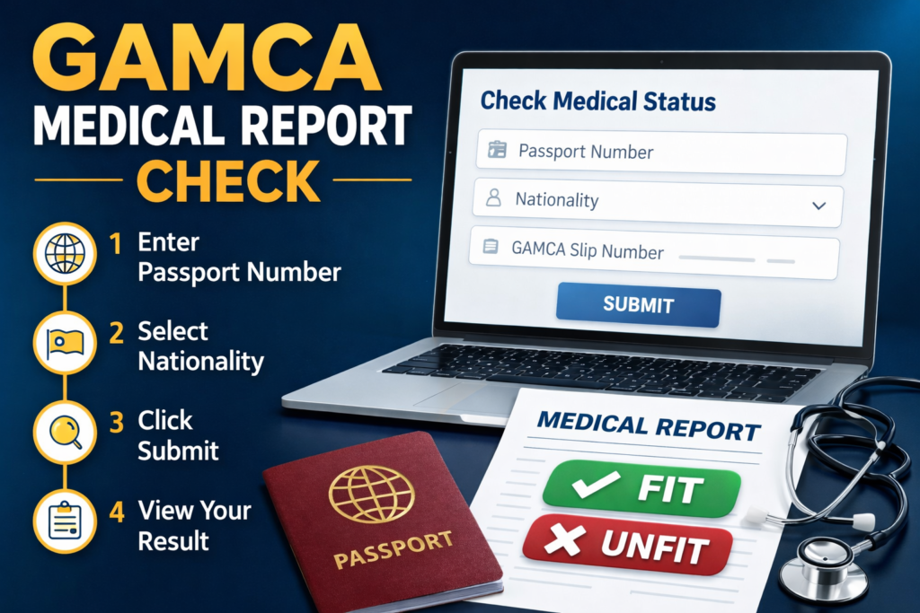 gamca medical report check